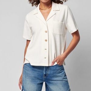 Faherty Cabana Towel Terry Top / Oyster